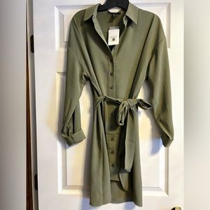 Belted Shirt Dress